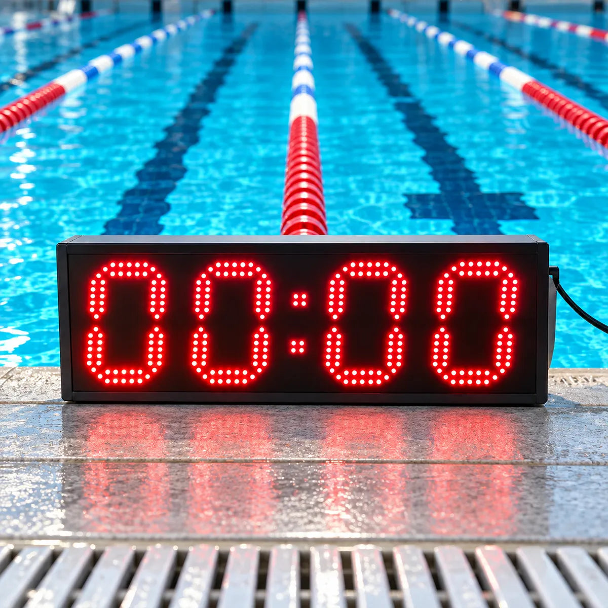 Large digital Swim Pace Clock & Interval Timer