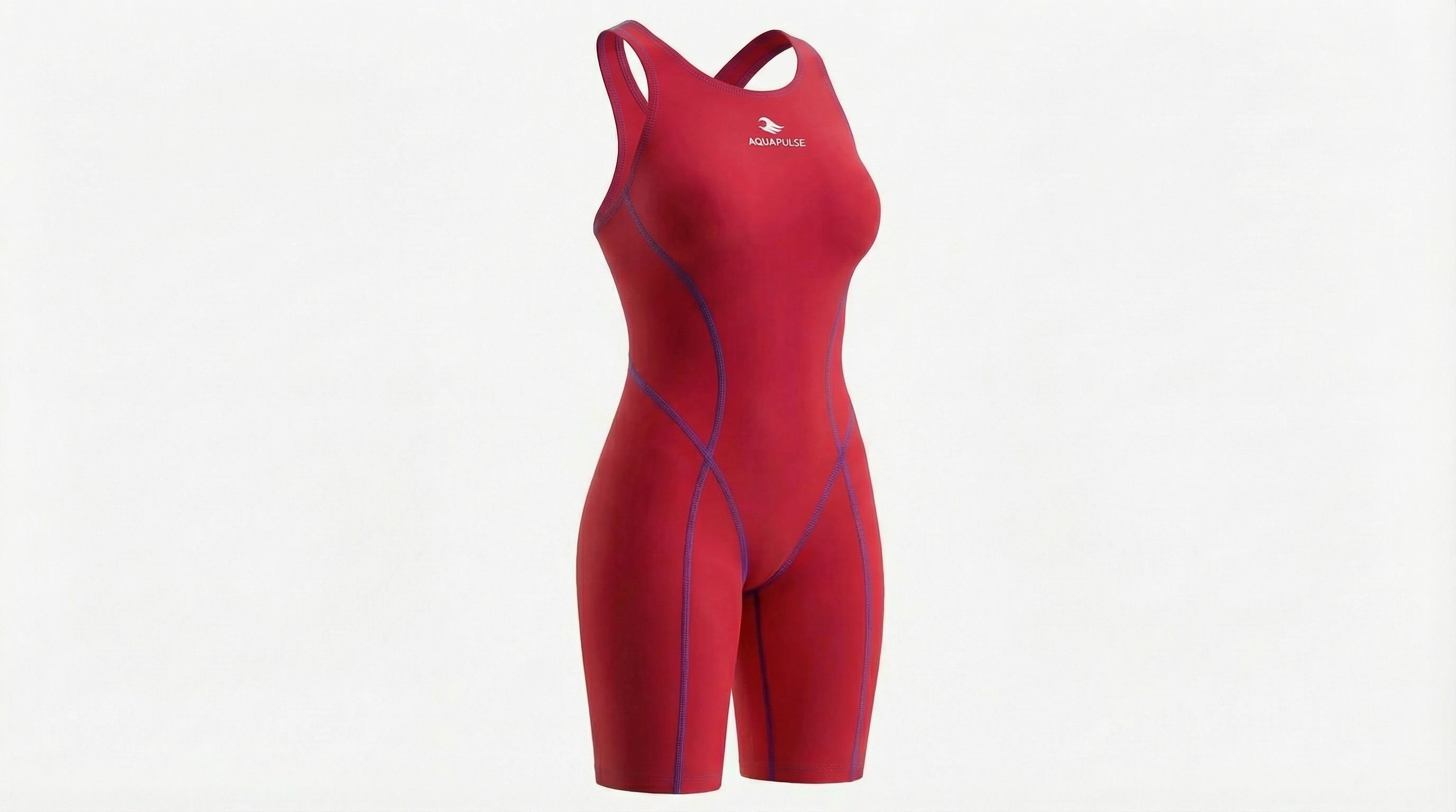 AquaPulse Racing Kneeskin — Italian CARVICO Revolutional™ Fabric | Compression Fit | Girls & Women's Competition Swimsuit