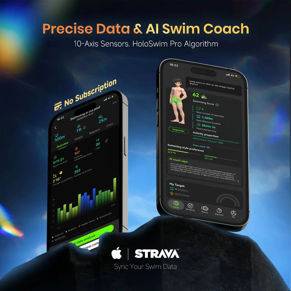 Holoswim 3 pro- Mirrored Lens