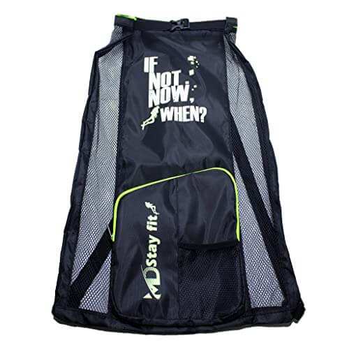 Pro Swim Training Bundle: Mesh Bag, Kickboard & Fins