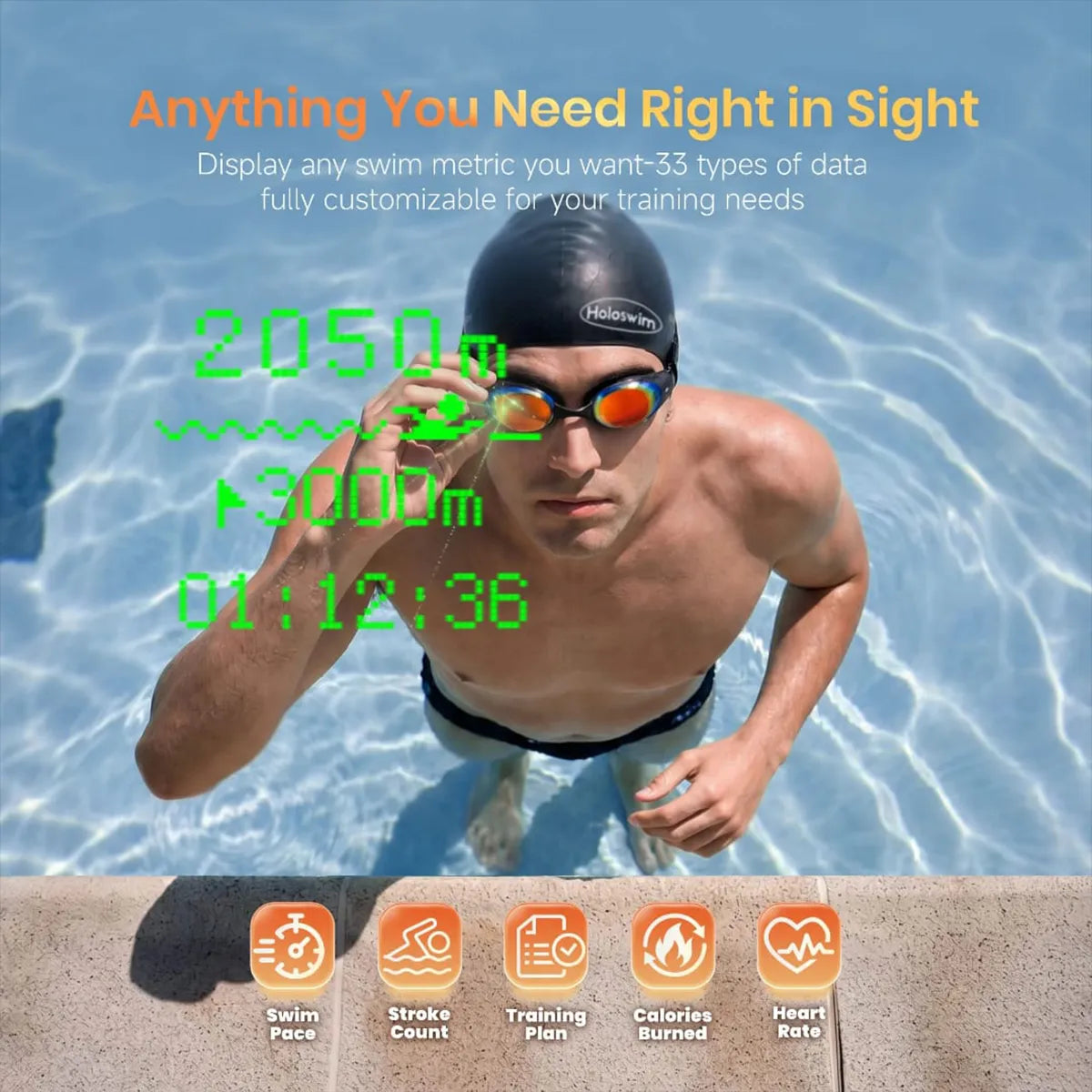 Holoswim 3 pro- Mirrored Lens