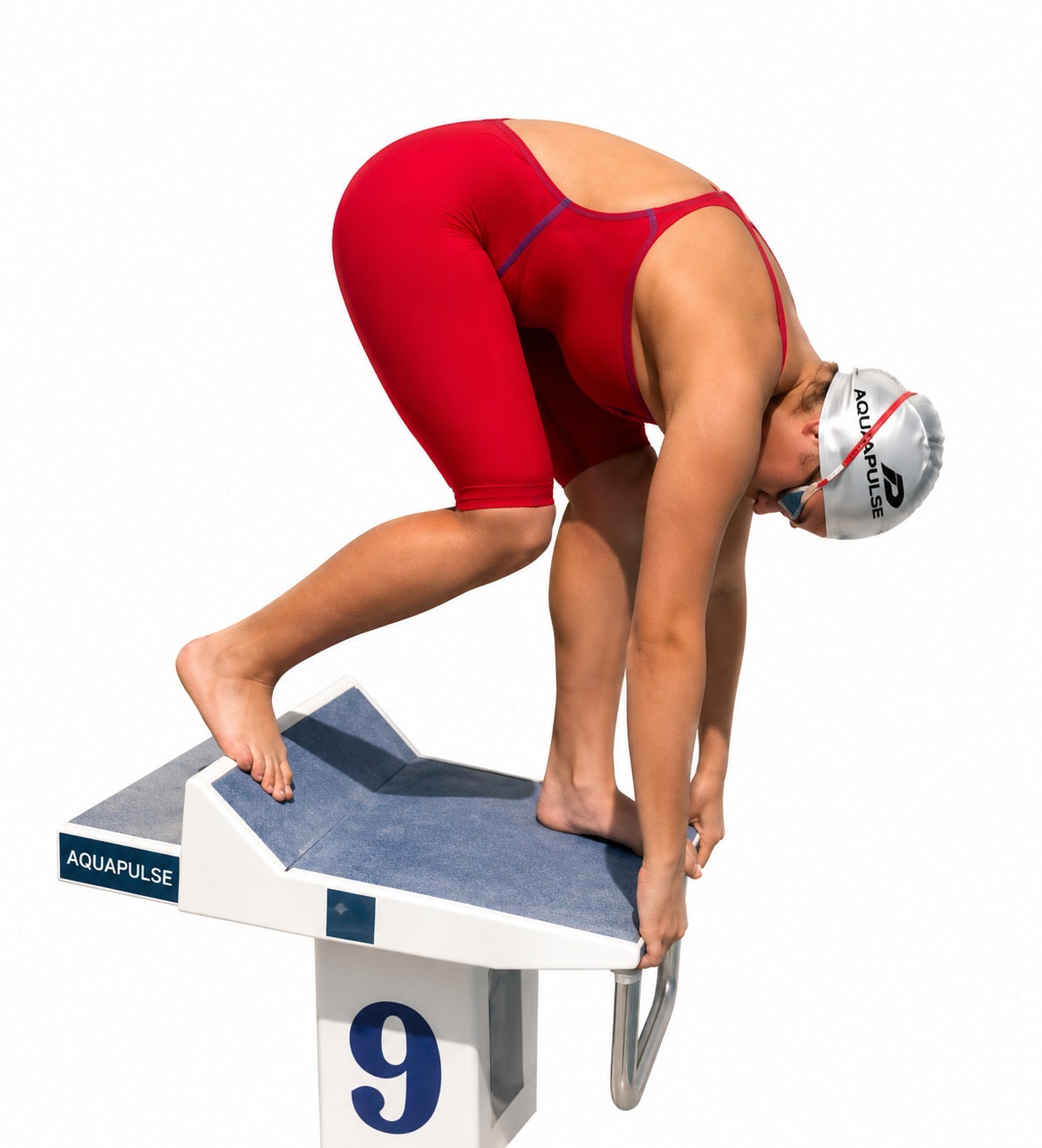 AquaPulse Racing Kneeskin — Italian CARVICO Revolutional™ Fabric | Compression Fit | Girls & Women's Competition Swimsuit