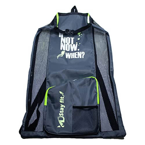 Pro Swim Training Bundle: Mesh Bag, Kickboard & Fins