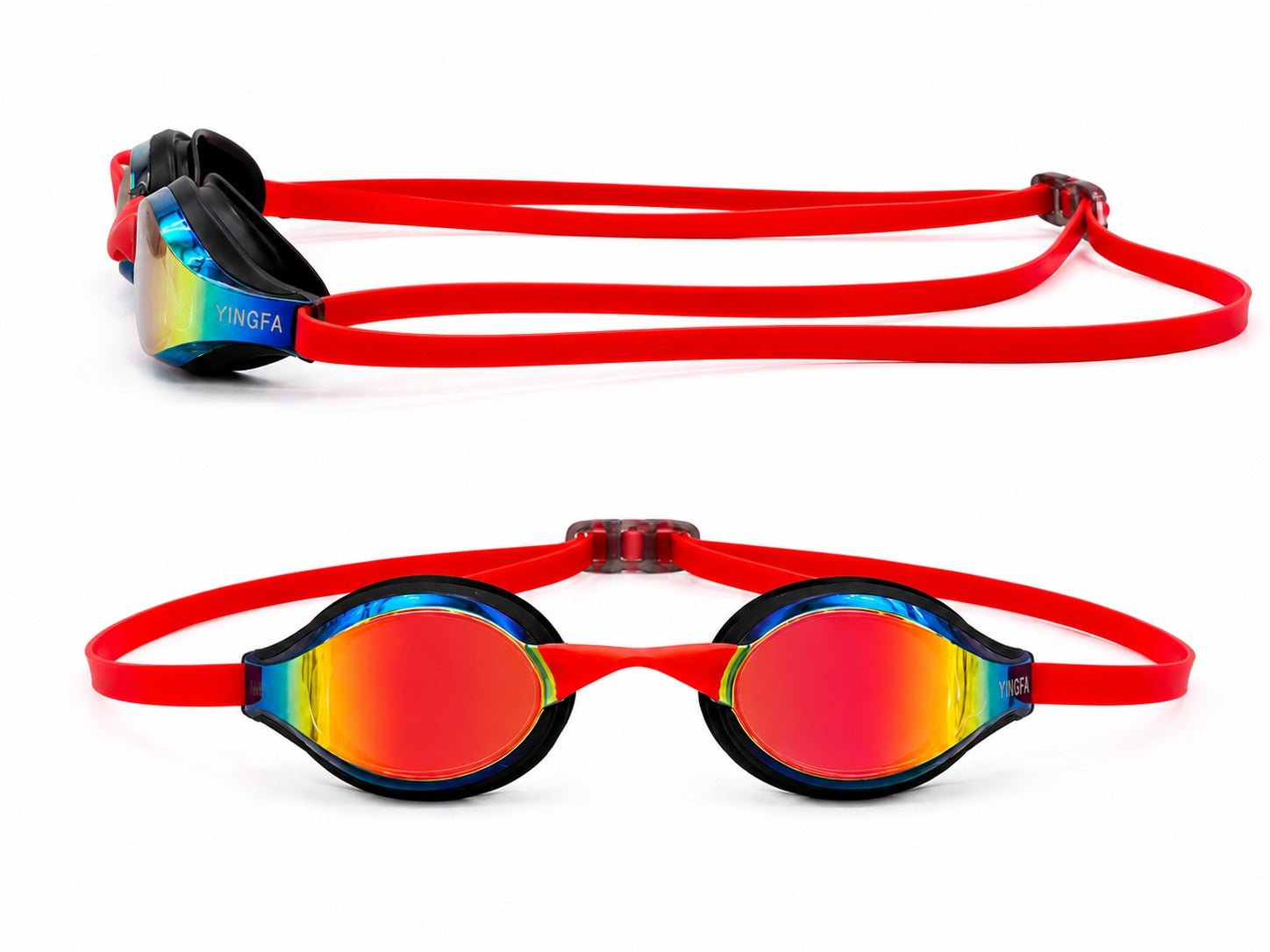 Mirror Racing Goggles – Mirrored Lens / smooth Frame