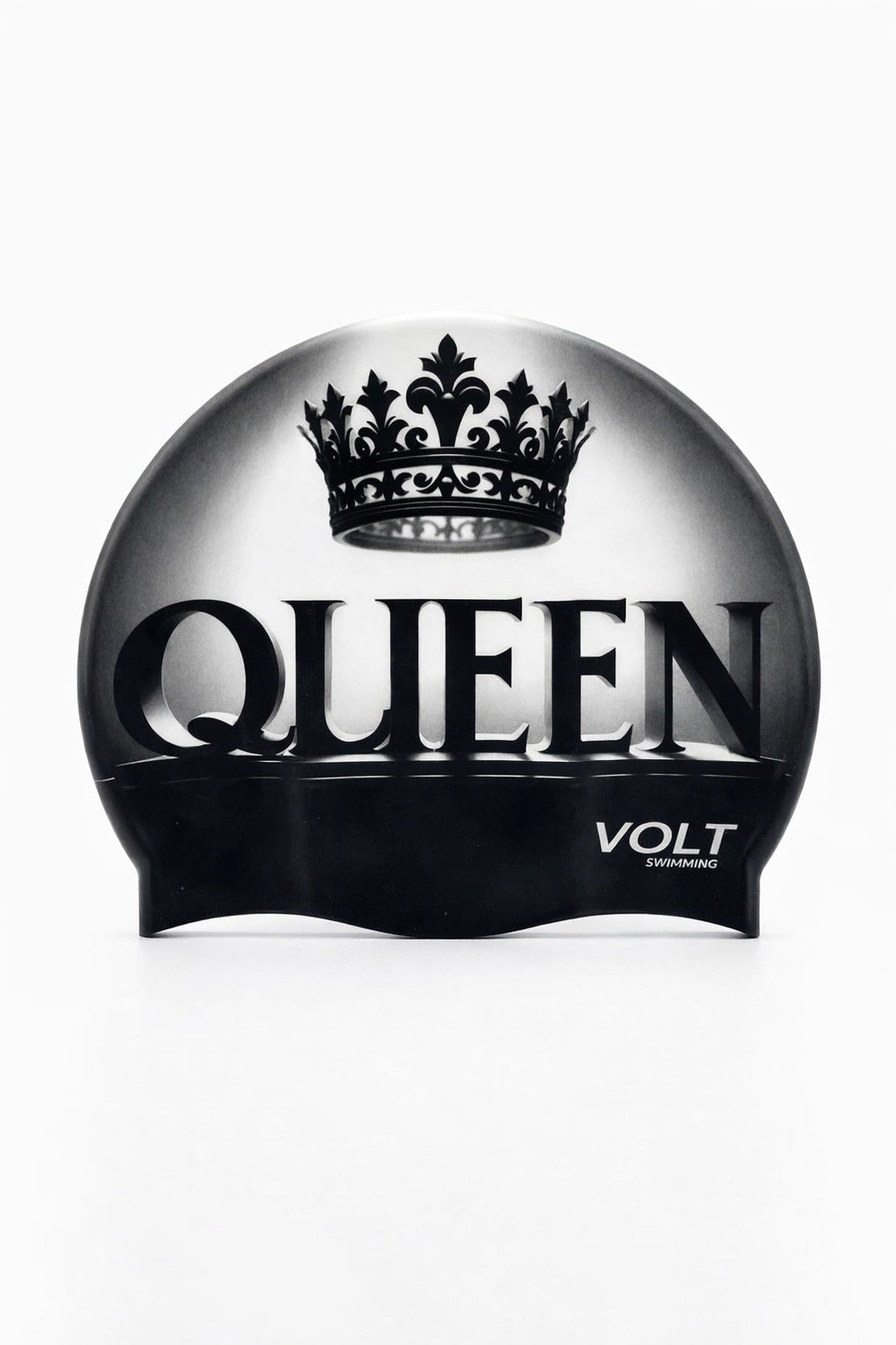 Printed Silicone Swim Cap – Queen Graphic
