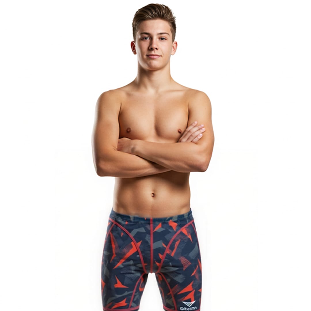 Gavina Boys' Training Swimsuit – Chlorine-Resistant, High-Performance Swimwear