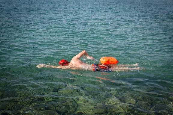 Swimming buoy for open water Swimming