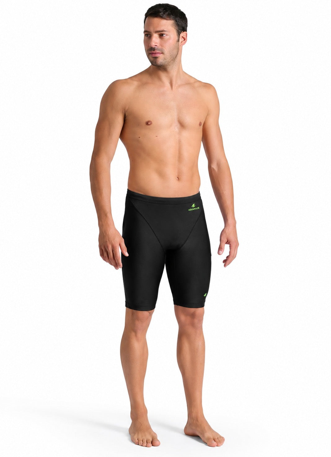 AquaPulse Racing Jammer — Italian CARVICO Revolutional™ Fabric | UPF 50+ | Boys & Men's Competitive Swimwear