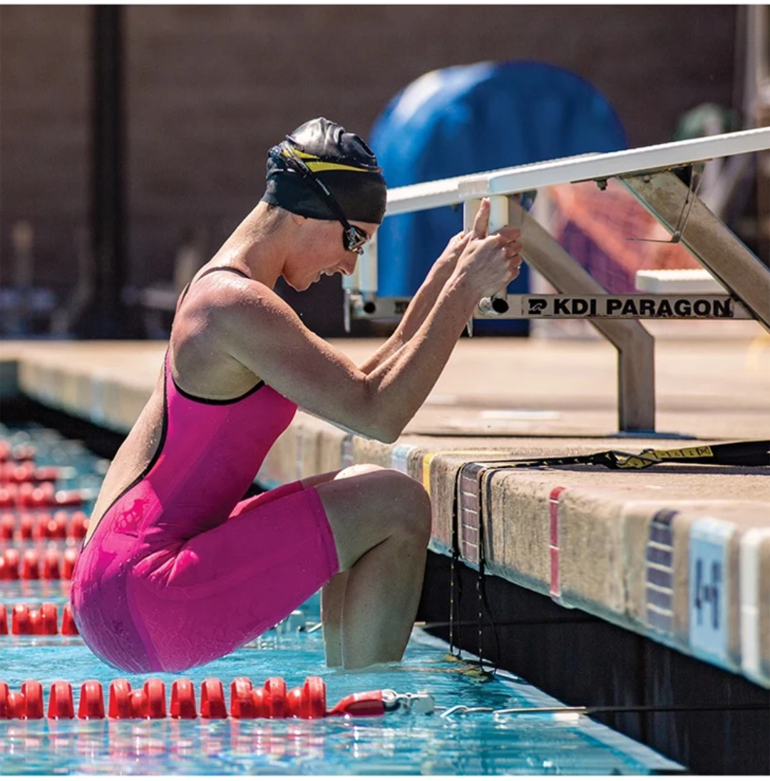Backstroke Start Wedge — Adjustable, FINA-Compliant | Fits All Standard Starting Blocks | Aquavore