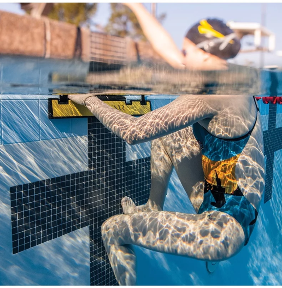 Backstroke Start Wedge — Adjustable, FINA-Compliant | Fits All Standard Starting Blocks | Aquavore